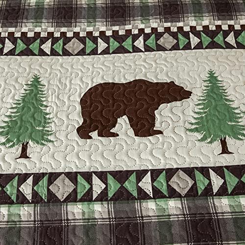 CHESITY Queen Size 3Pcs Quilt Set Farmhouse Decor