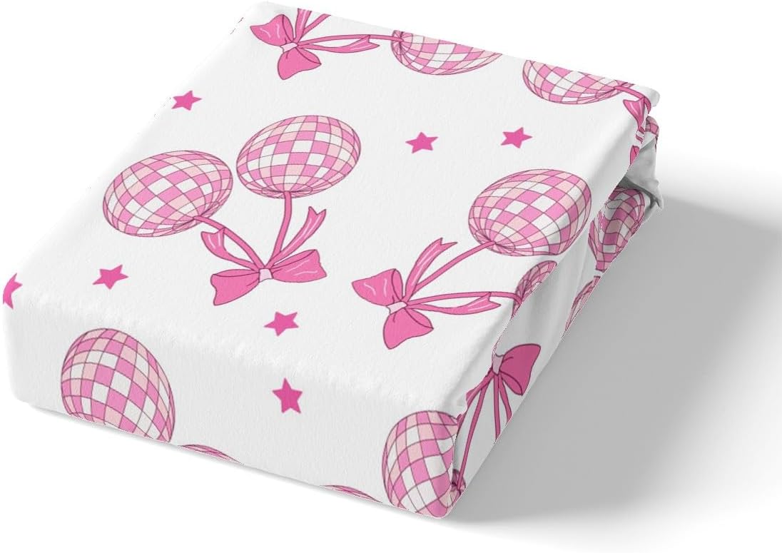 Feelyou Pink Disco Mirror Ball Sheet Set King Size