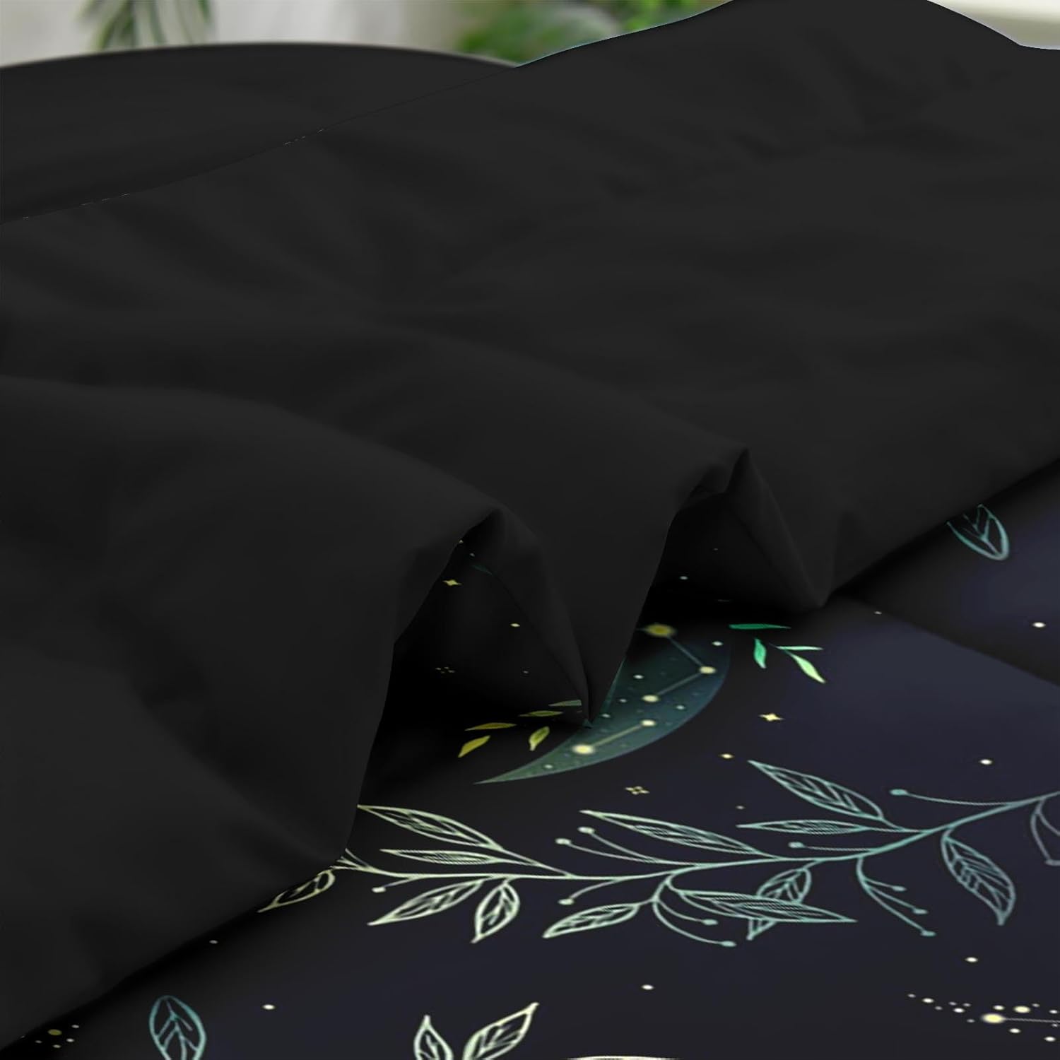 Pamnest 7 Pcs Green Boho Comforter Set