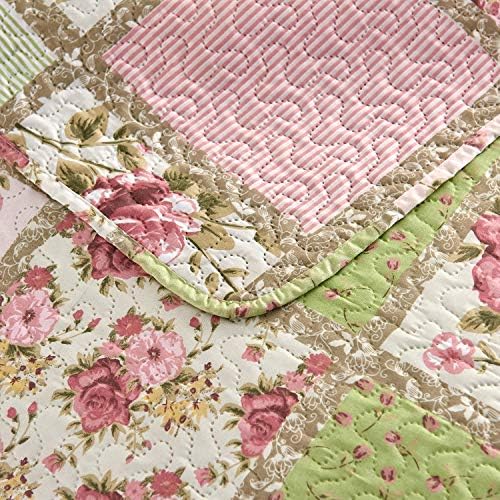 JML Quilt Set 3 Pieces Garden Pattern King Size