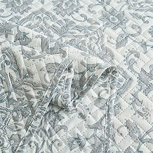 MERRY HOME Queen Quilt Set 3-Piece Reversible Bedding
