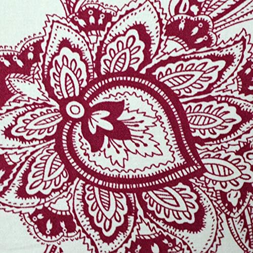 FADFAY Red Floral Bedding 4 Piece Twin XL Set