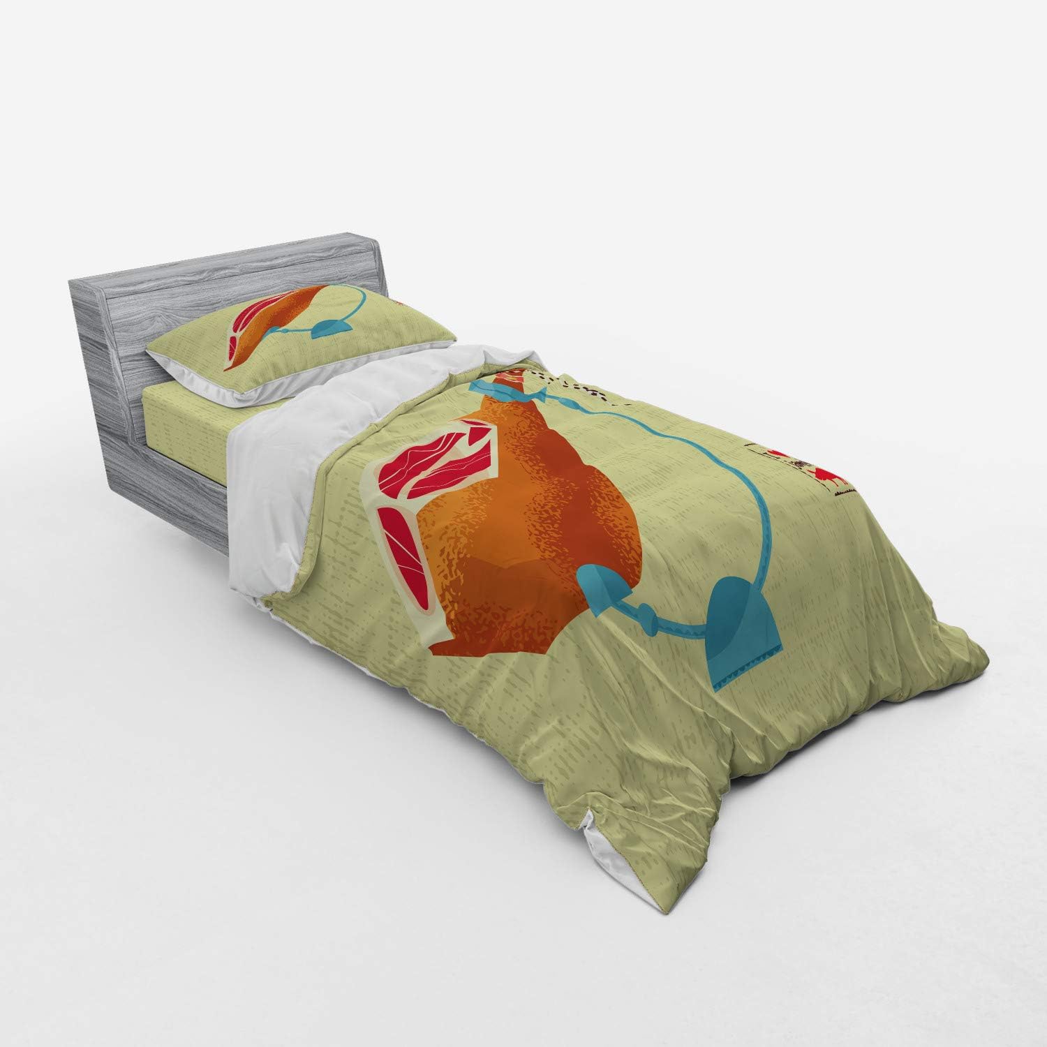 Ambesonne Spanish Duvet Cover Set Twin XL Multicolor