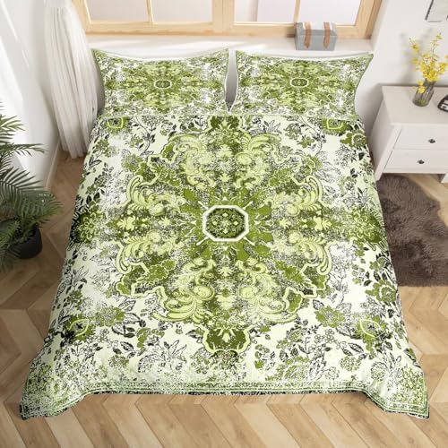 Erosebridal Queen Size Floral Duvet Cover Set