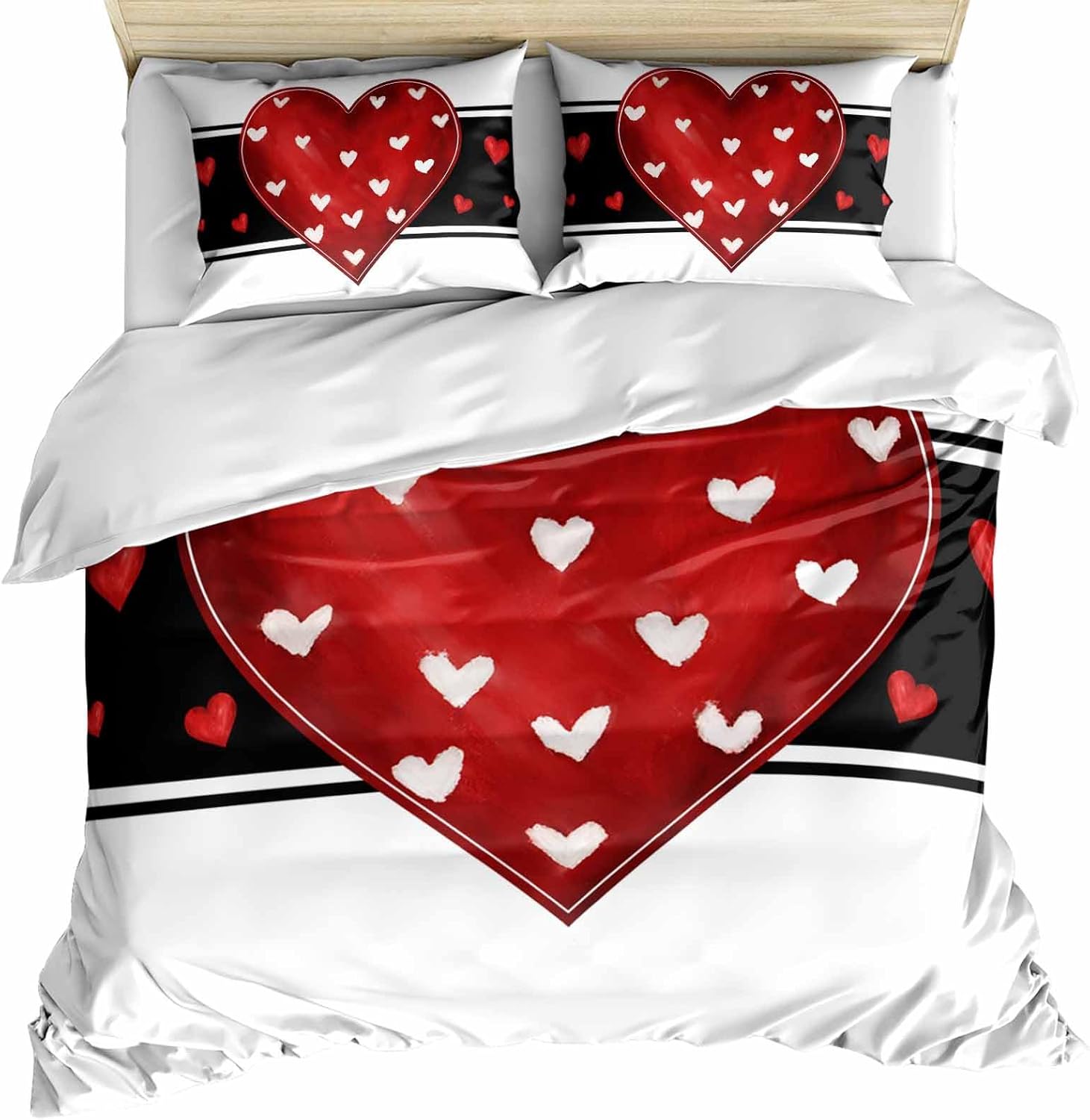 ZOE GARDEN Valentines Day Cal King Duvet Cover Set 1