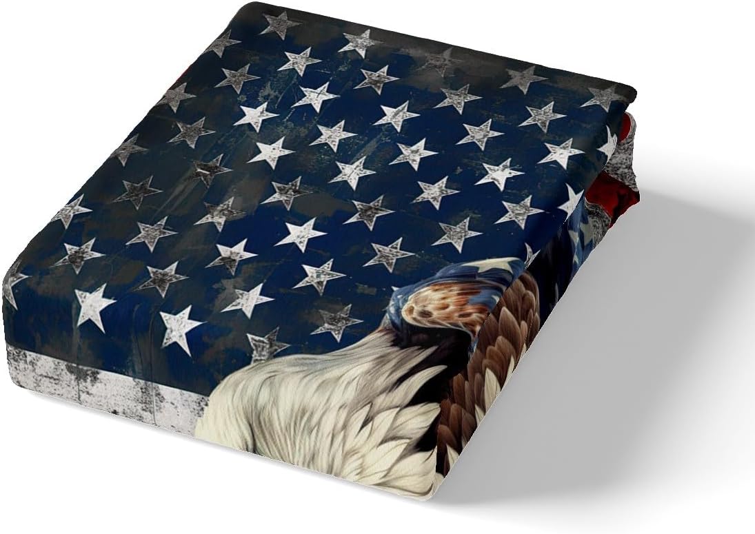 Feelyou Wild Animal Eagle King Flag Bedding Set for Kids