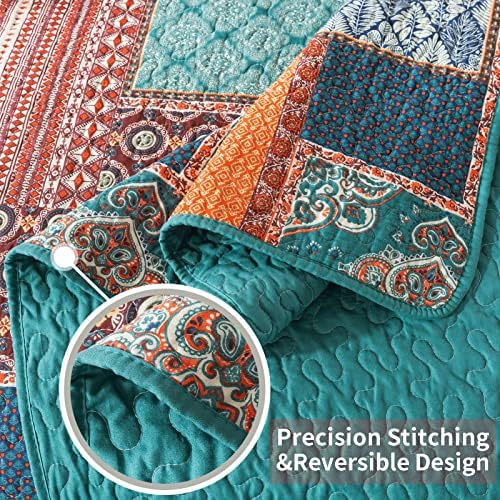 VAPUTAR King Size Quilt Bedding Set 3 Pieces