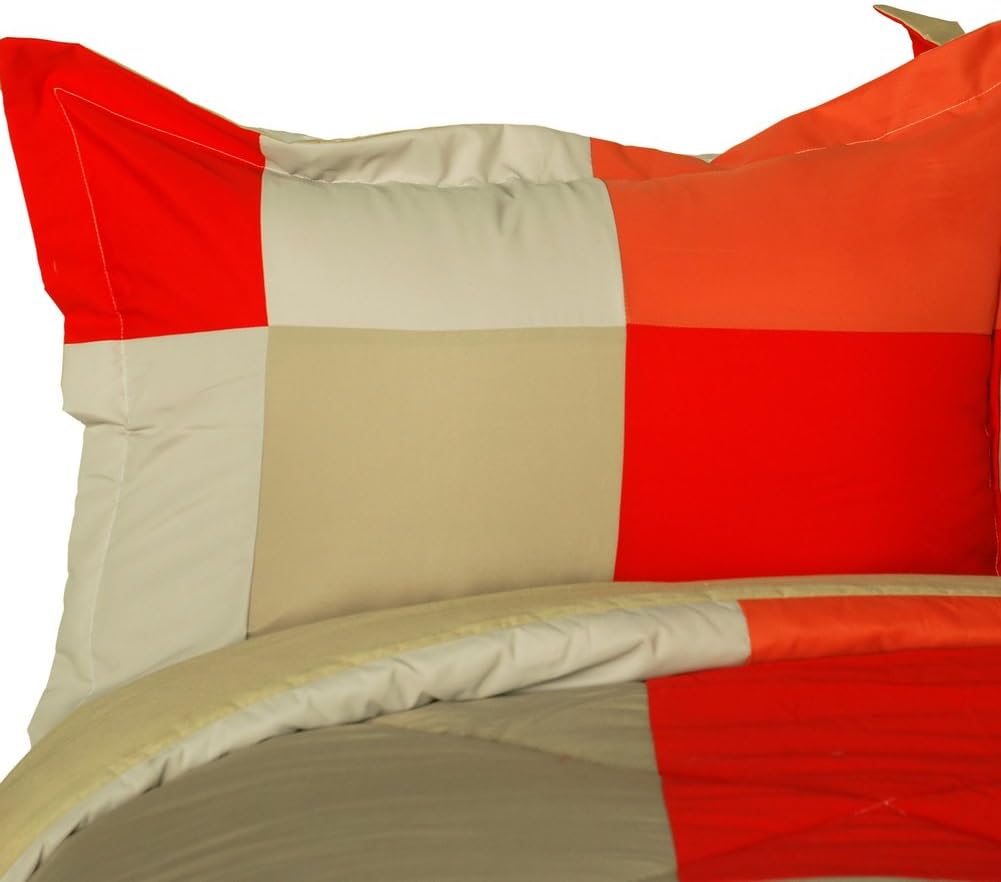Onitiva Beautiful Prairie Quilted Patchwork Comforter Set Twin