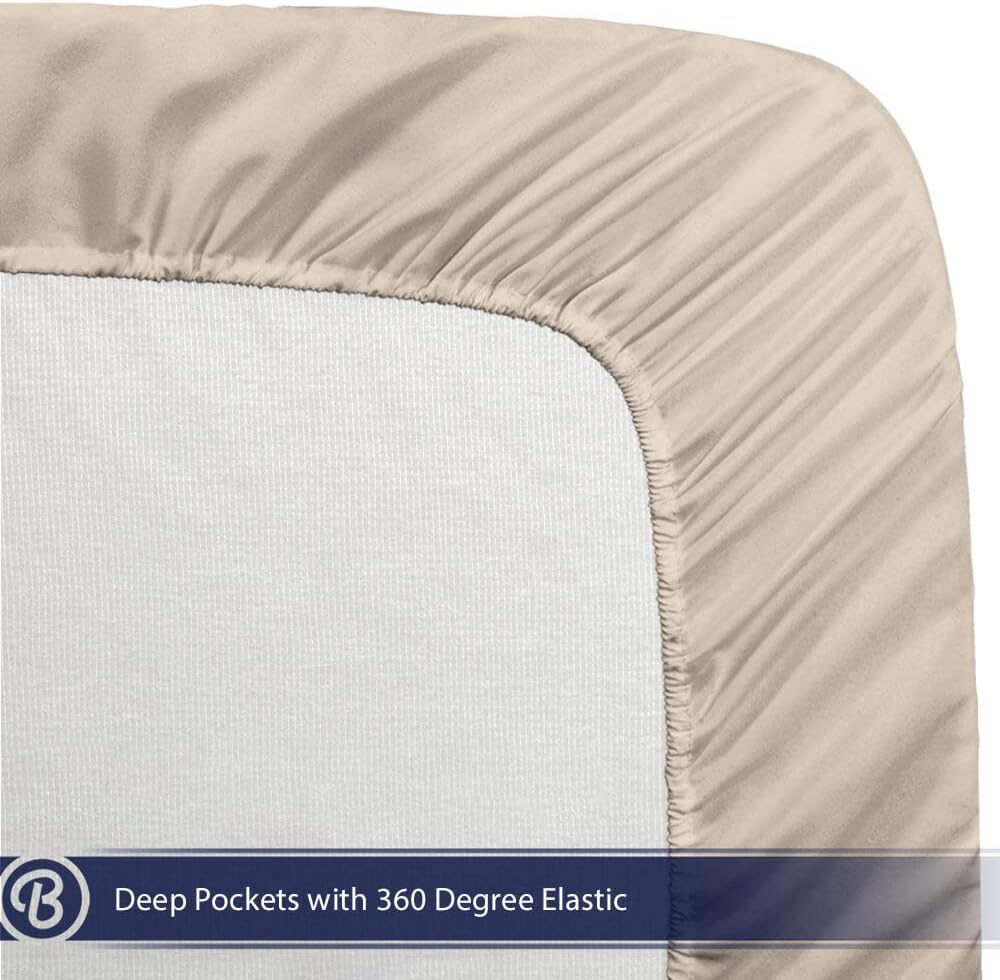 Bare Home Twin XL Coverlet Set Microfiber Sheet Set