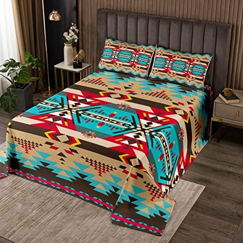 Erosebridal Boho Quilted Bedspread Set for King Bed