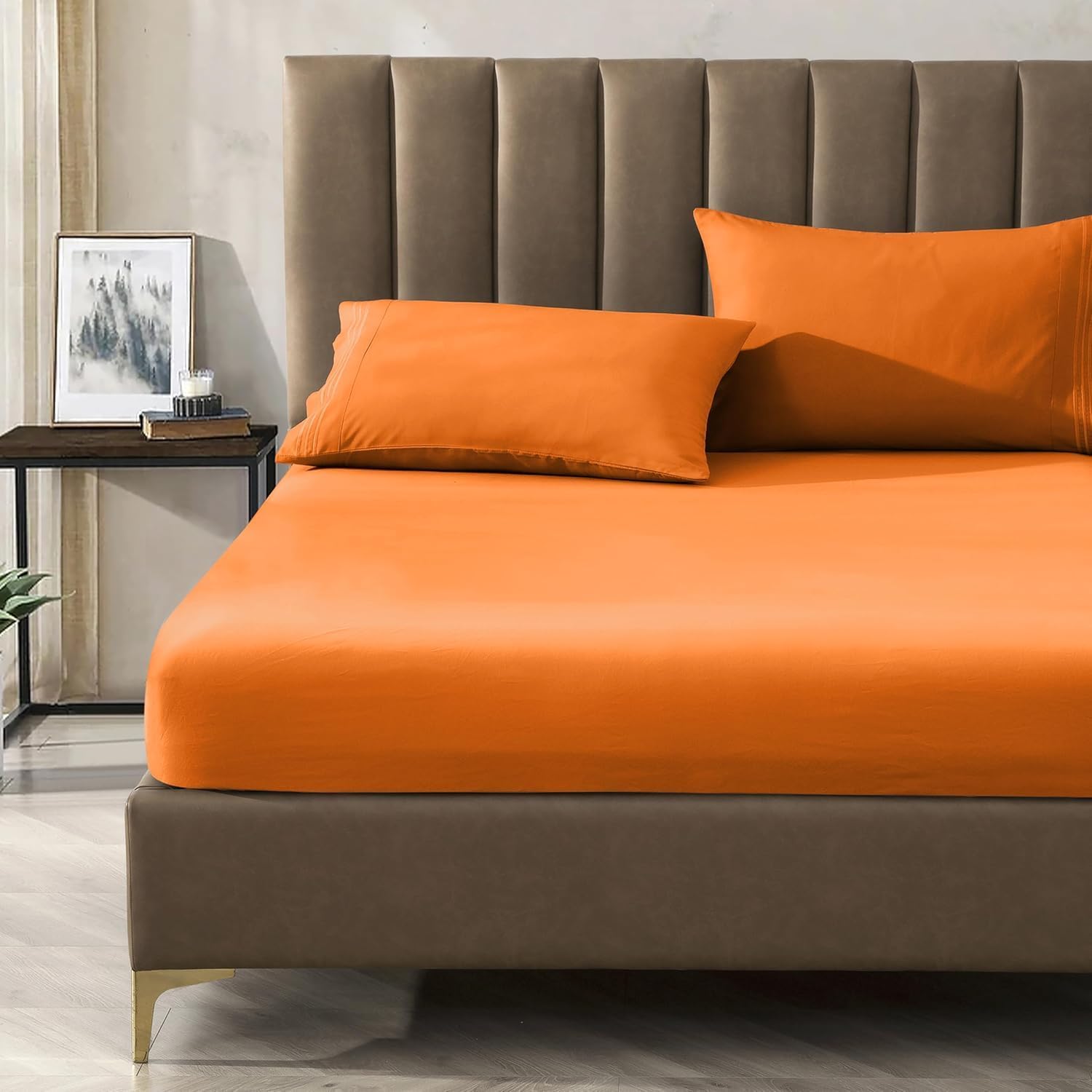 Premium 1800 Hotel Quality Wrinkle-Resistant 4-Piece Microfiber Sheet Set