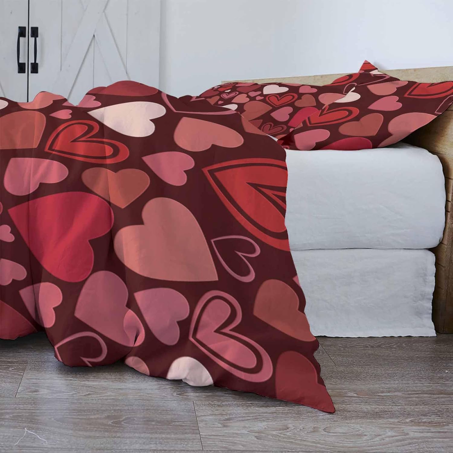 ZOE GARDEN Valentines Day Bed Duvet Cover Set