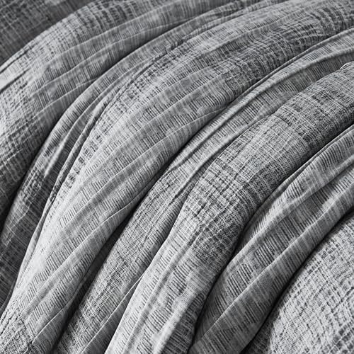 MaiRve Charcoal Grey Cal King Comforter Set