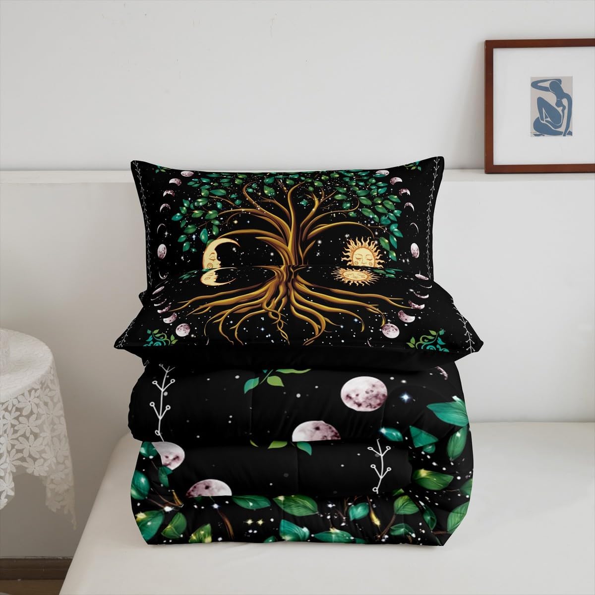 Manfei Tree Artwork Kids Comforter Set King Size