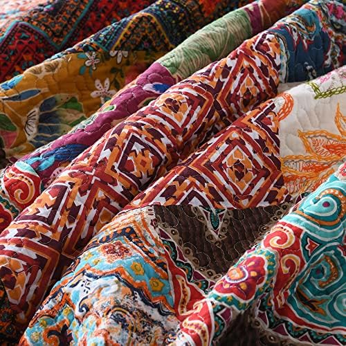 Autumn Dream Cotton Patchwork Quilt Set Queen Size