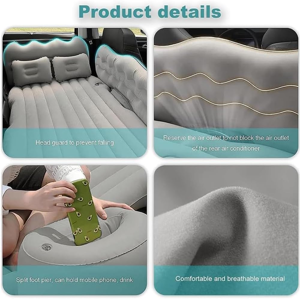 Car Inflatable Mattress for Audi A6 C8 Kombi 2018-2024 Red