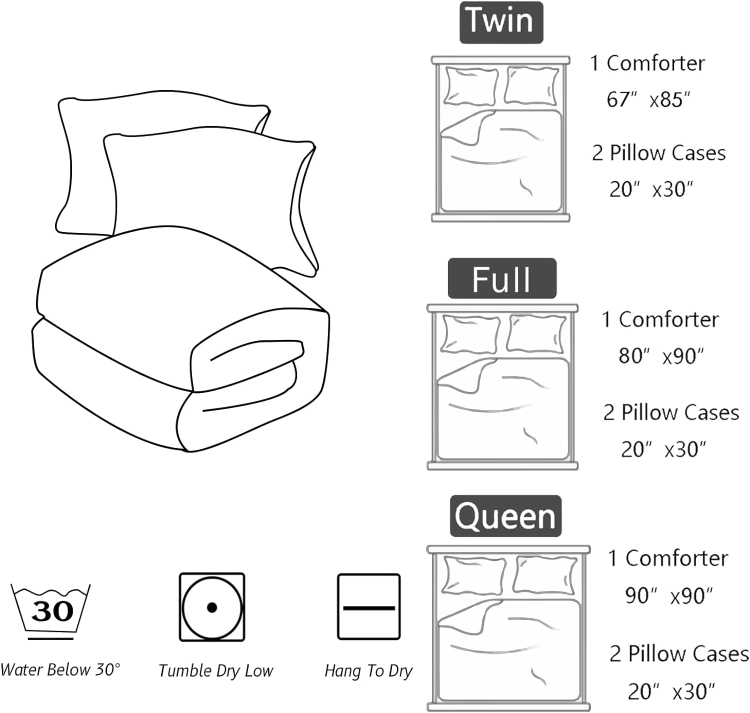 Fantasy Mushrooms Comforter Set King