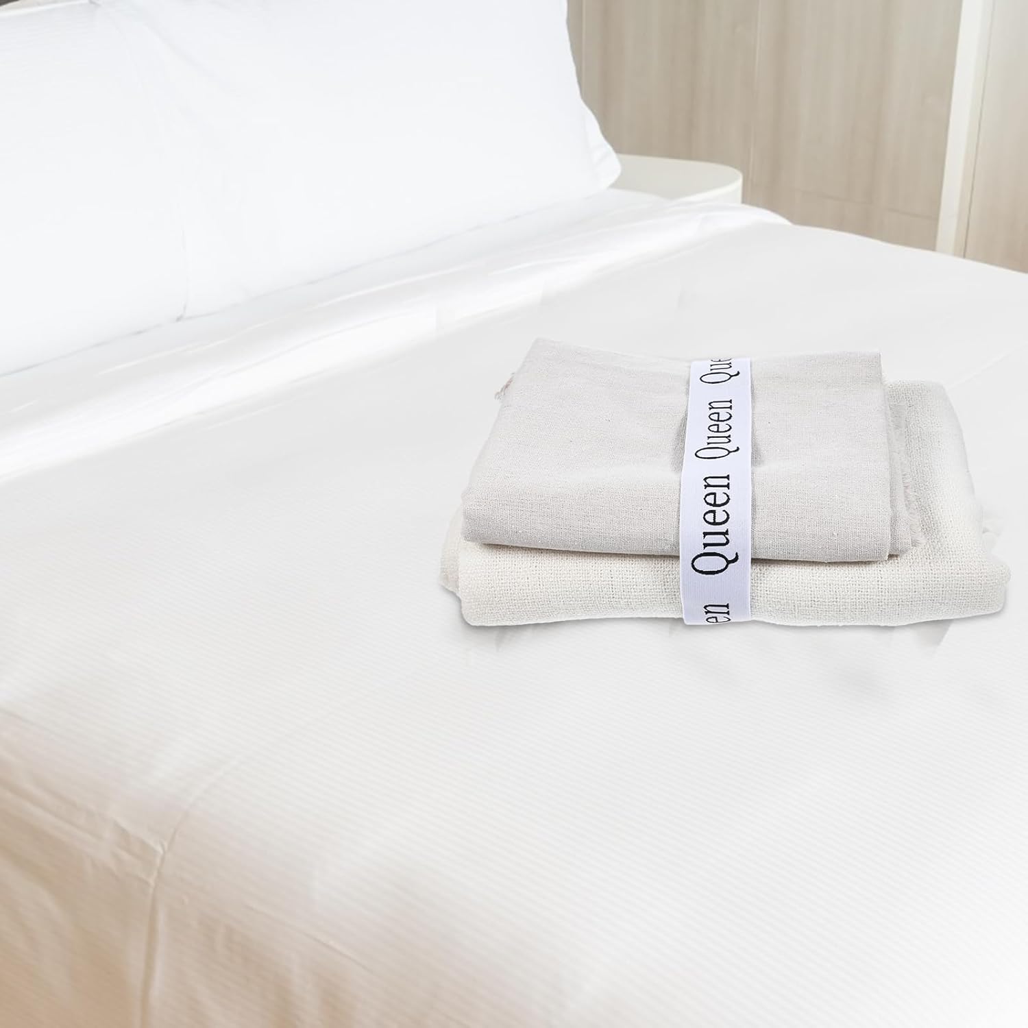 6 Pcs Bed Sheet Organizer Bands with Labels