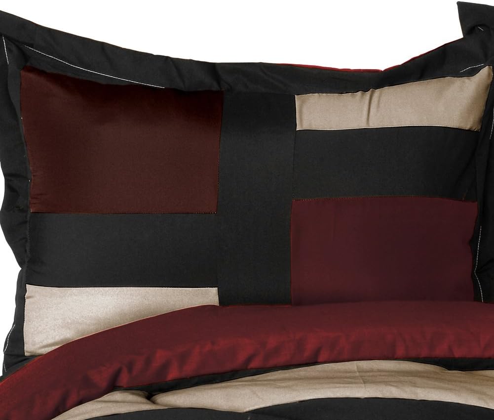 Retro Classic Quilted Patchwork Comforter Set Twin Size