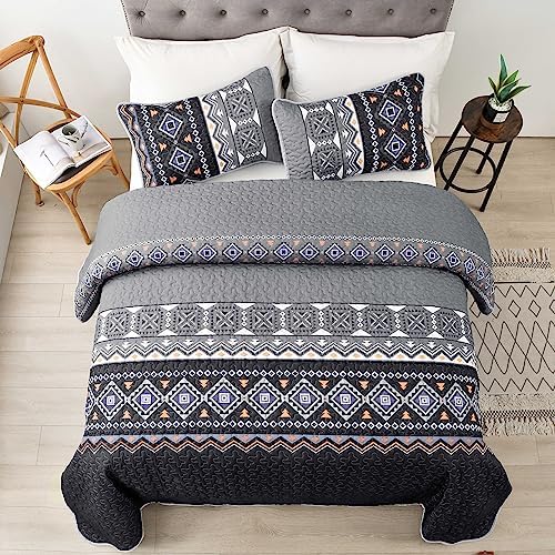 WONGS BEDDING Boho Quilt Set King