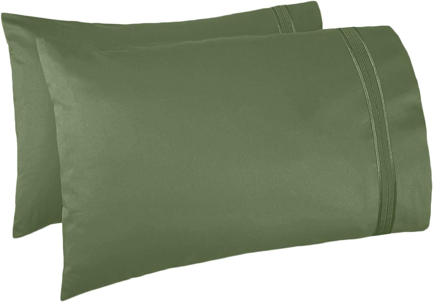 Clara Clark Supreme 1500 4pc Queen Bed Sheet Set - Calla Green