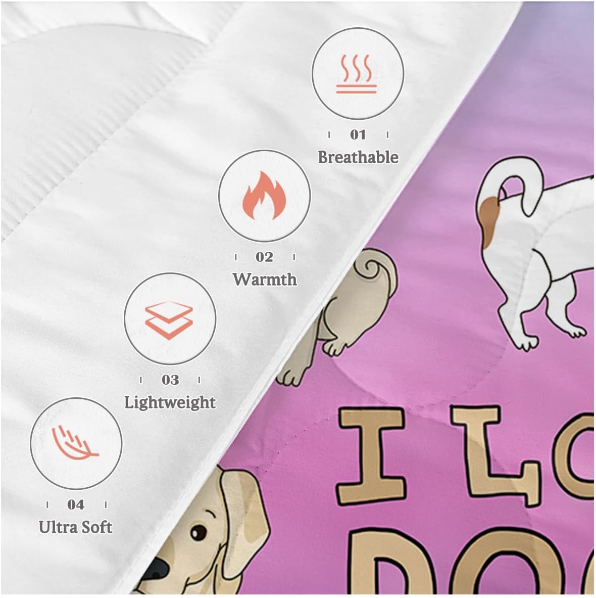 Sleepwish Dog Bone Print Comforter Set for Kids 1