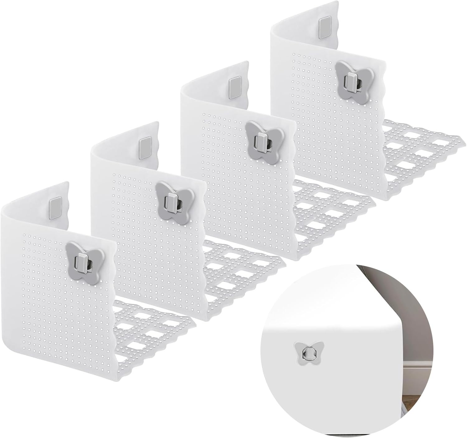 Ayadon Bed Sheet Holders for Corner with Sheet Locks