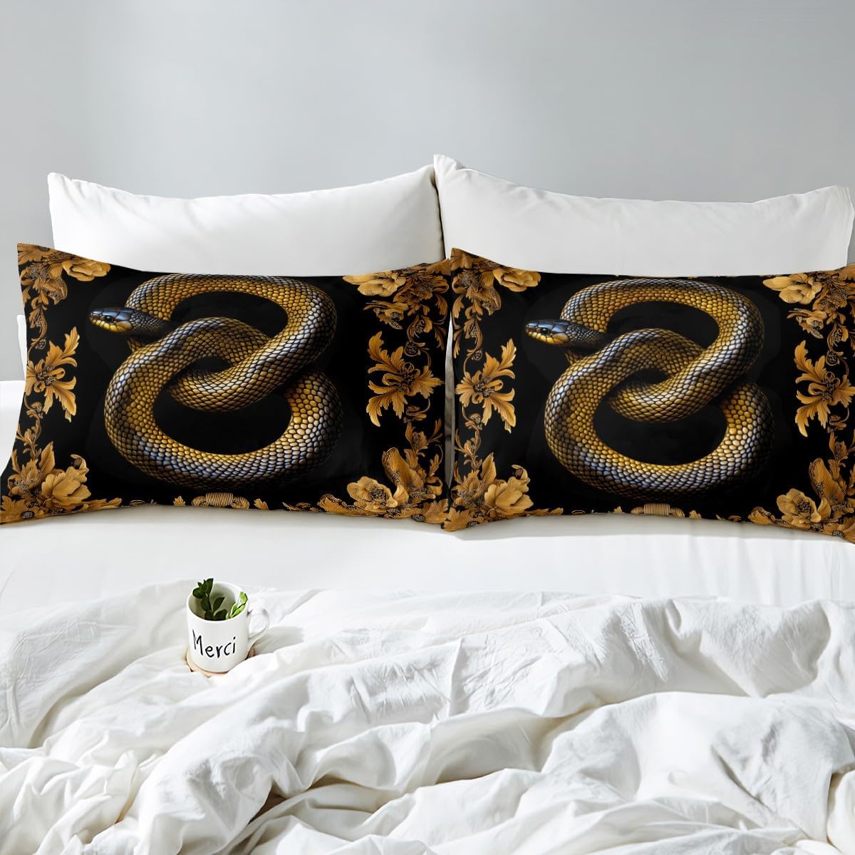 Manfei Snake Kids Full Size Sheet Set 4pcs