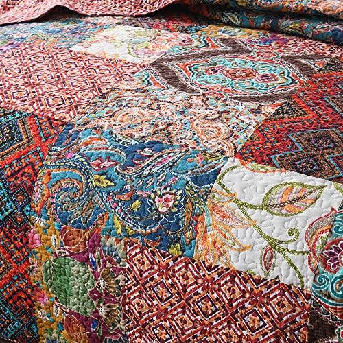 Autumn Dream Cotton Patchwork Quilt Set Queen Size