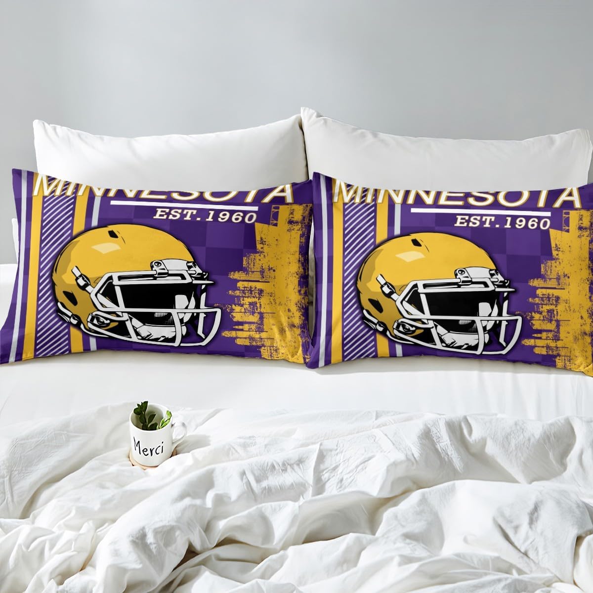 Erosebridal Boys Football Duvet Cover Set