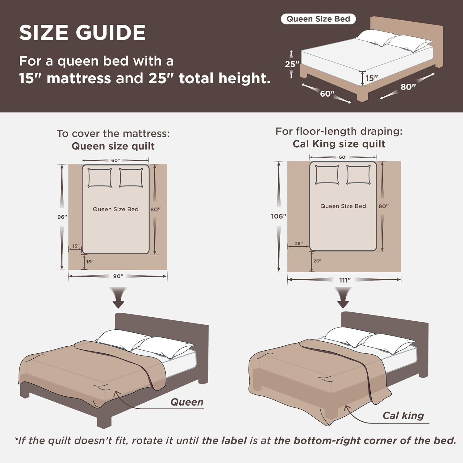 Bedsure King Quilt Set - Lightweight Microfiber Corduroy Mix