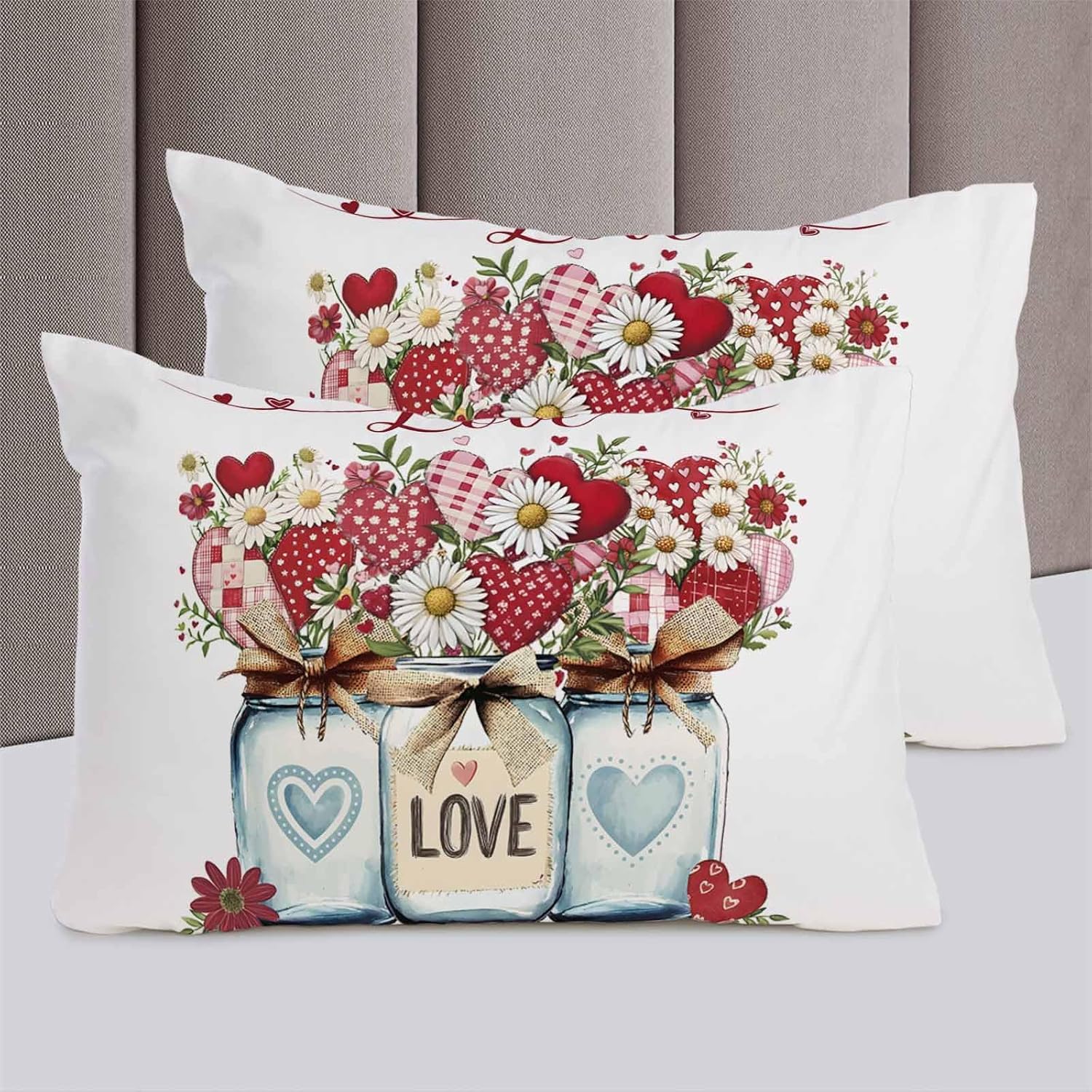 ZOE GARDEN Valentines Bed Duvet Cover Set Queen Size 1