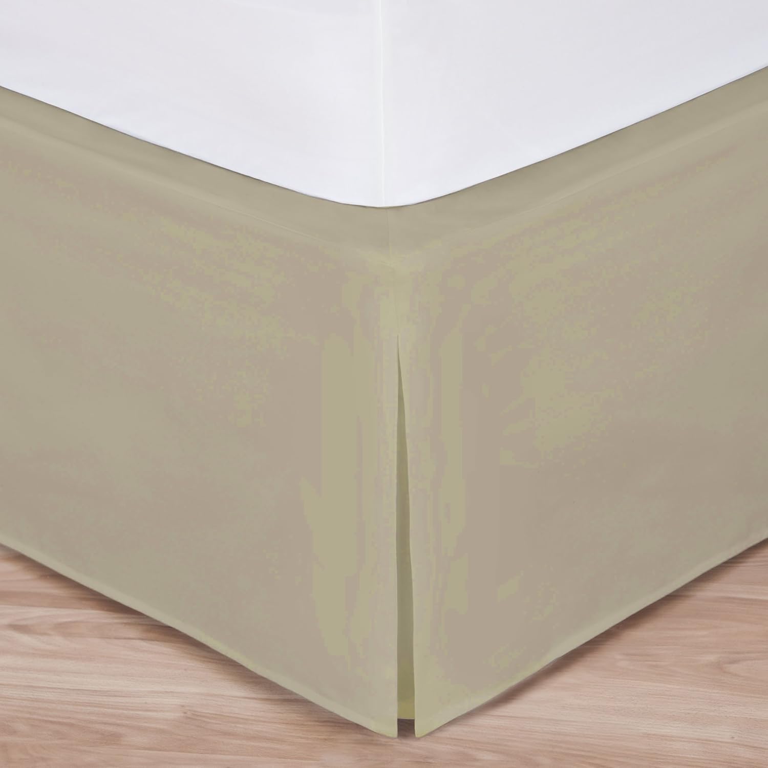 Mocha Bed Skirt Full 54x75 14 Drop Tailored Pleat