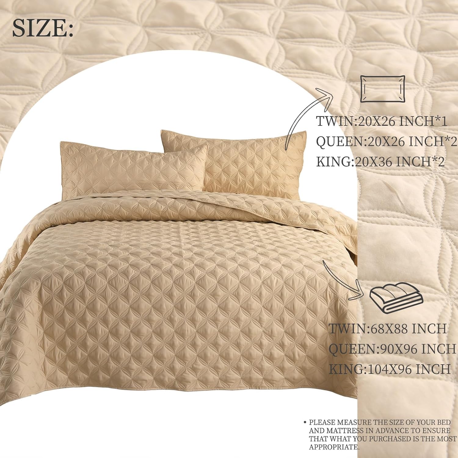 Exclusivo Mezcla King Quilt Set 3 Pieces