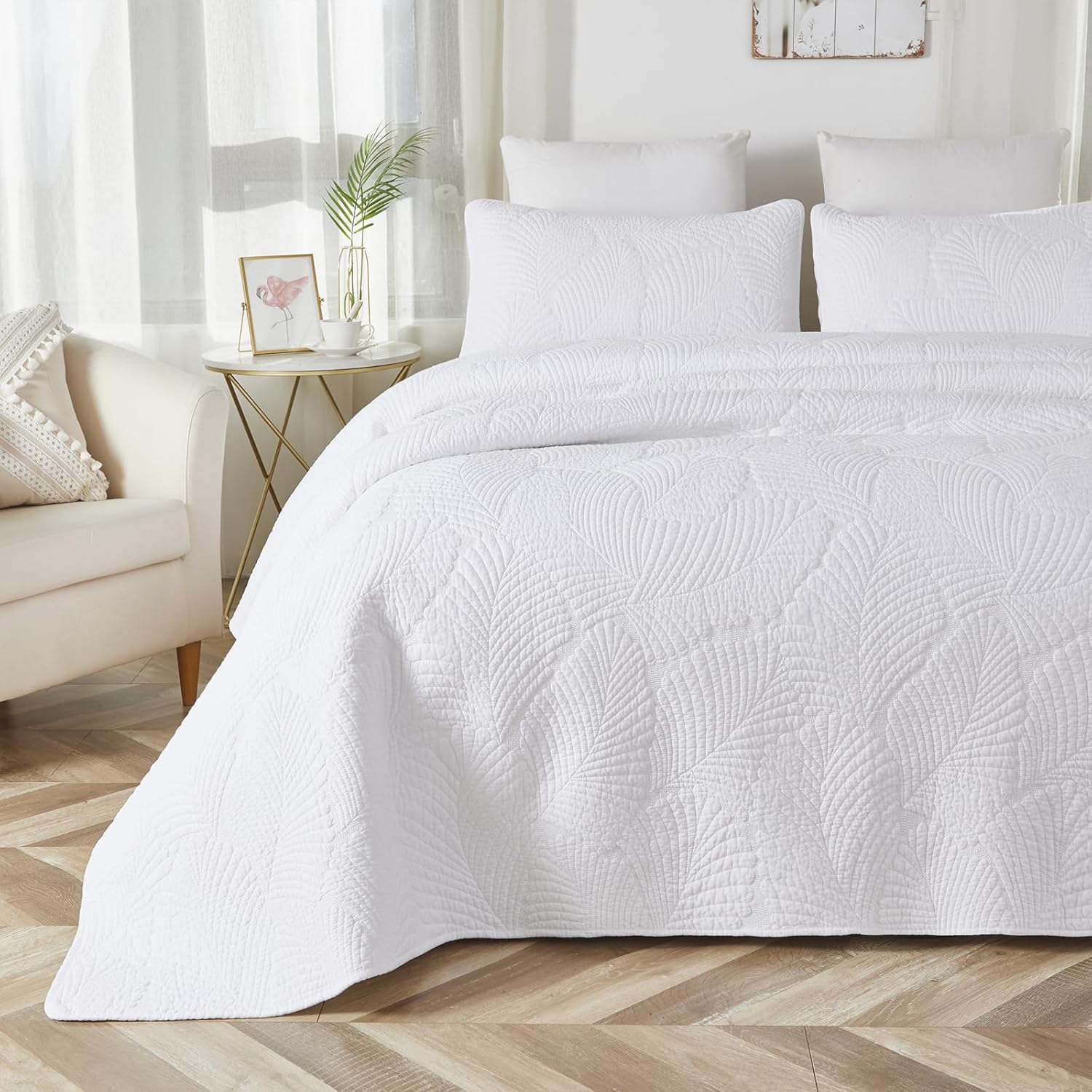 Brandream Cotton Luxury Queen Quilt Set 3-Piece