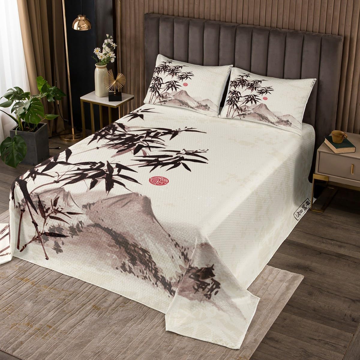Erosebridal Exotic Oriental Bedspread Set