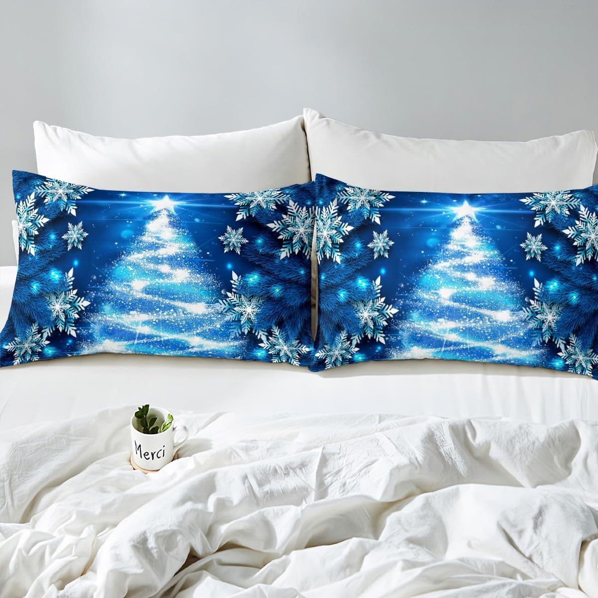 Feelyou Glitter Snowflake Kids Sheet Set