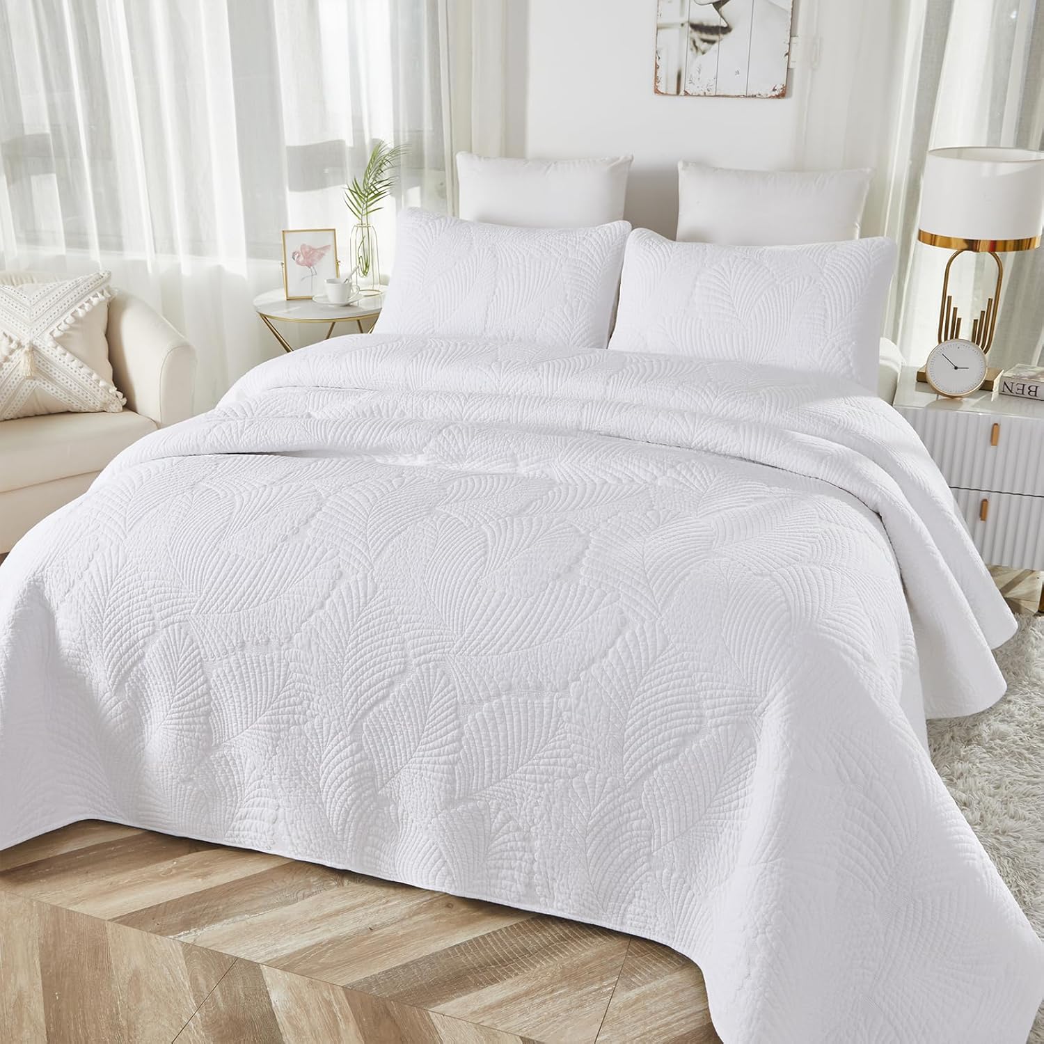 Brandream Cotton Luxury Queen Quilt Set 3-Piece