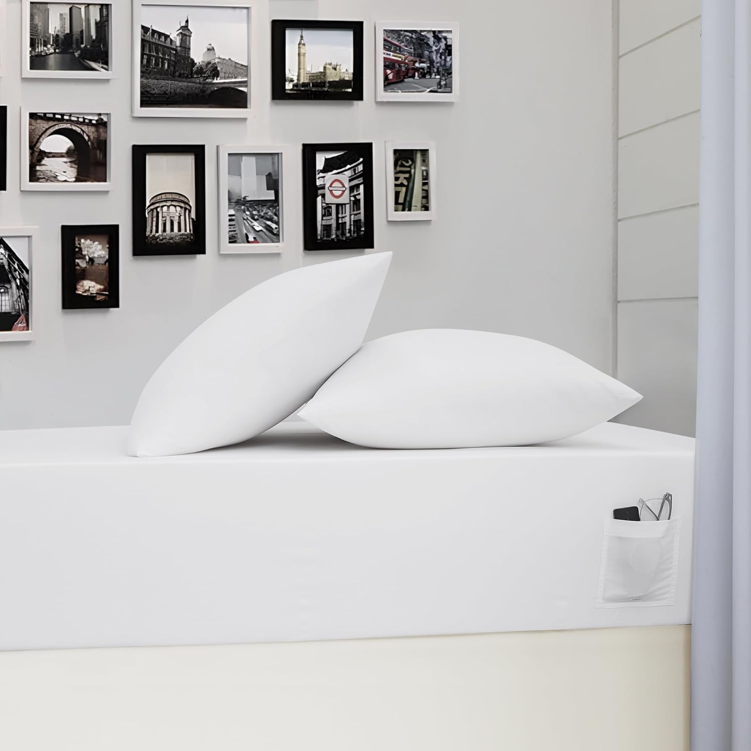 Linen Closet Cotton Rich Twin XL Sheet Set with Phone Pocket
