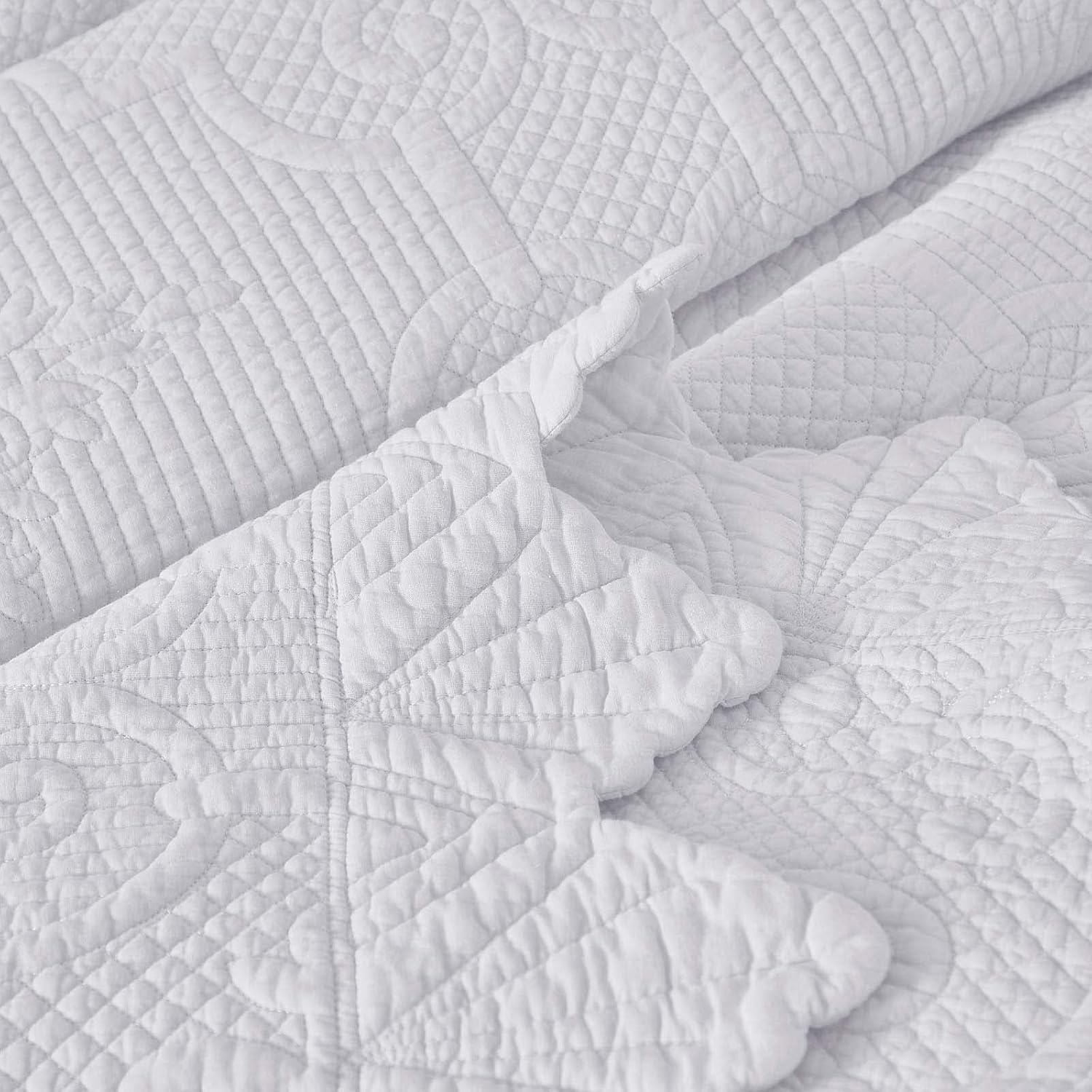 Brandream King Size Quilt Set 3-Piece Cotton Farmhouse