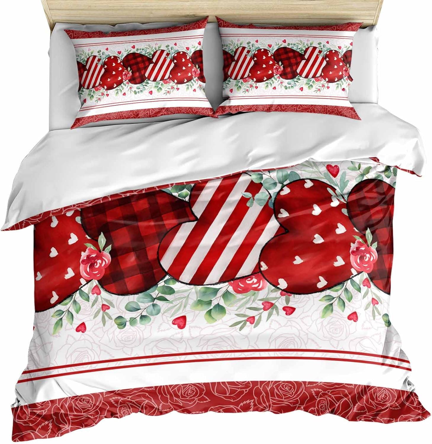 ZOE GARDEN Valentines Duvet Cover Cal King Set