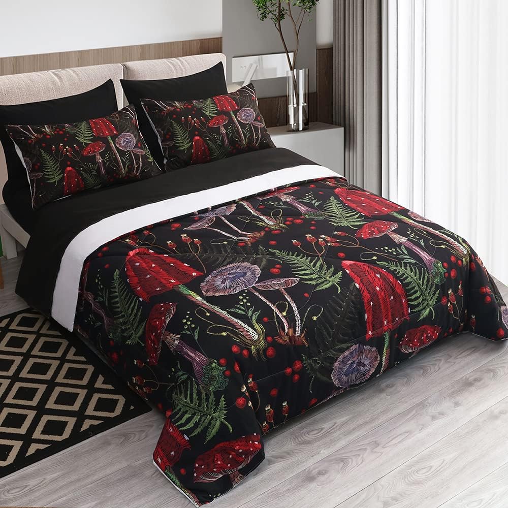 Gusuhome 7 Piece Mushroom Comforter Set