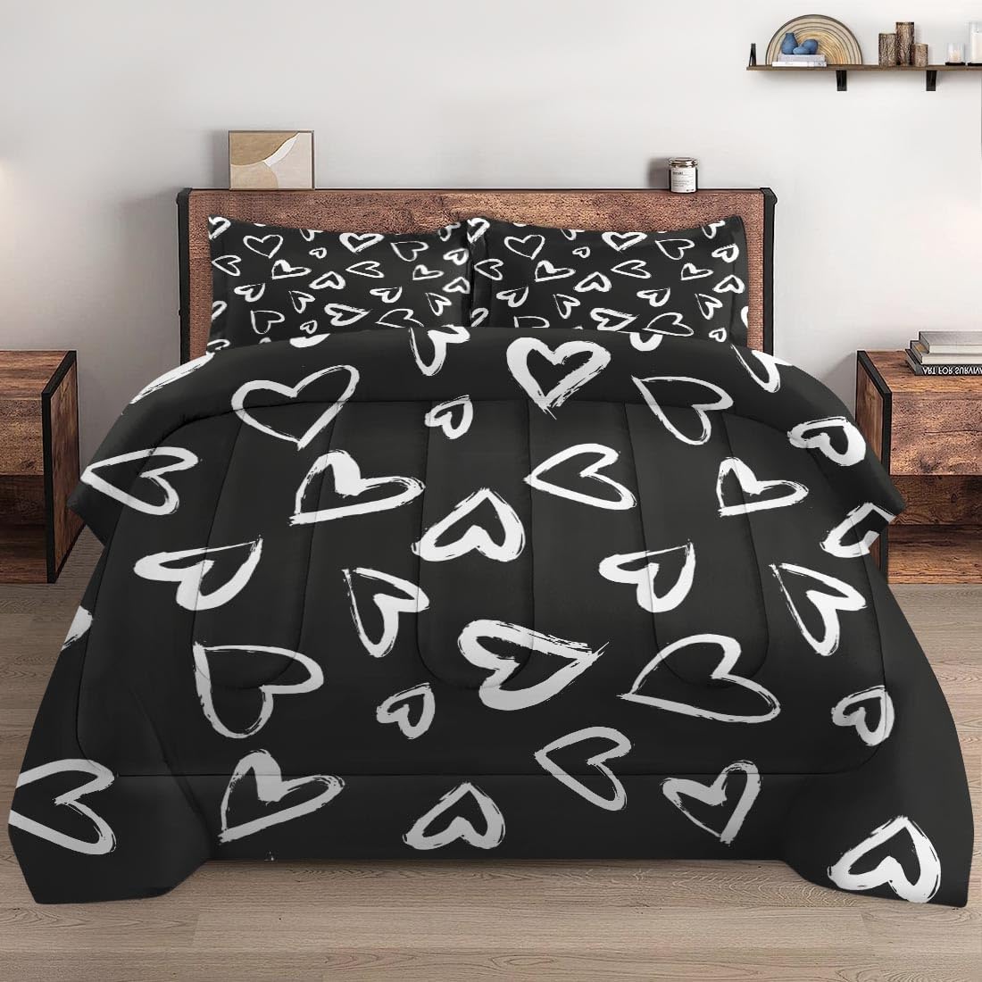 Pamnest Comforter Set King Size with 2 Pillowcases