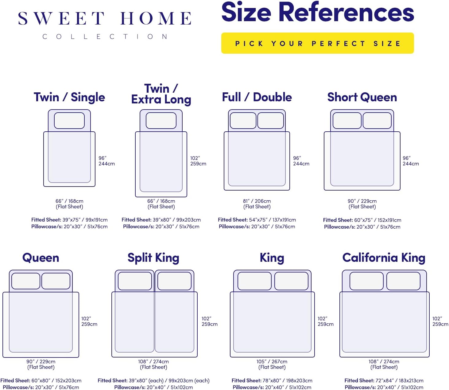 Sweet Home 1500 Supreme California King Sheet Set Beige Cream