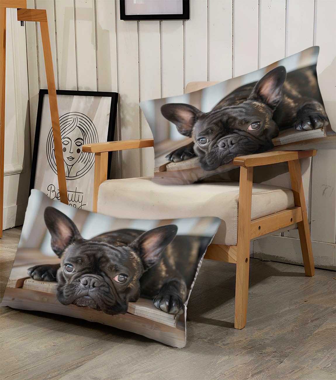 King Animal French Bulldog Fitted Sheet Set 4 Piece Extra Soft Microfiber