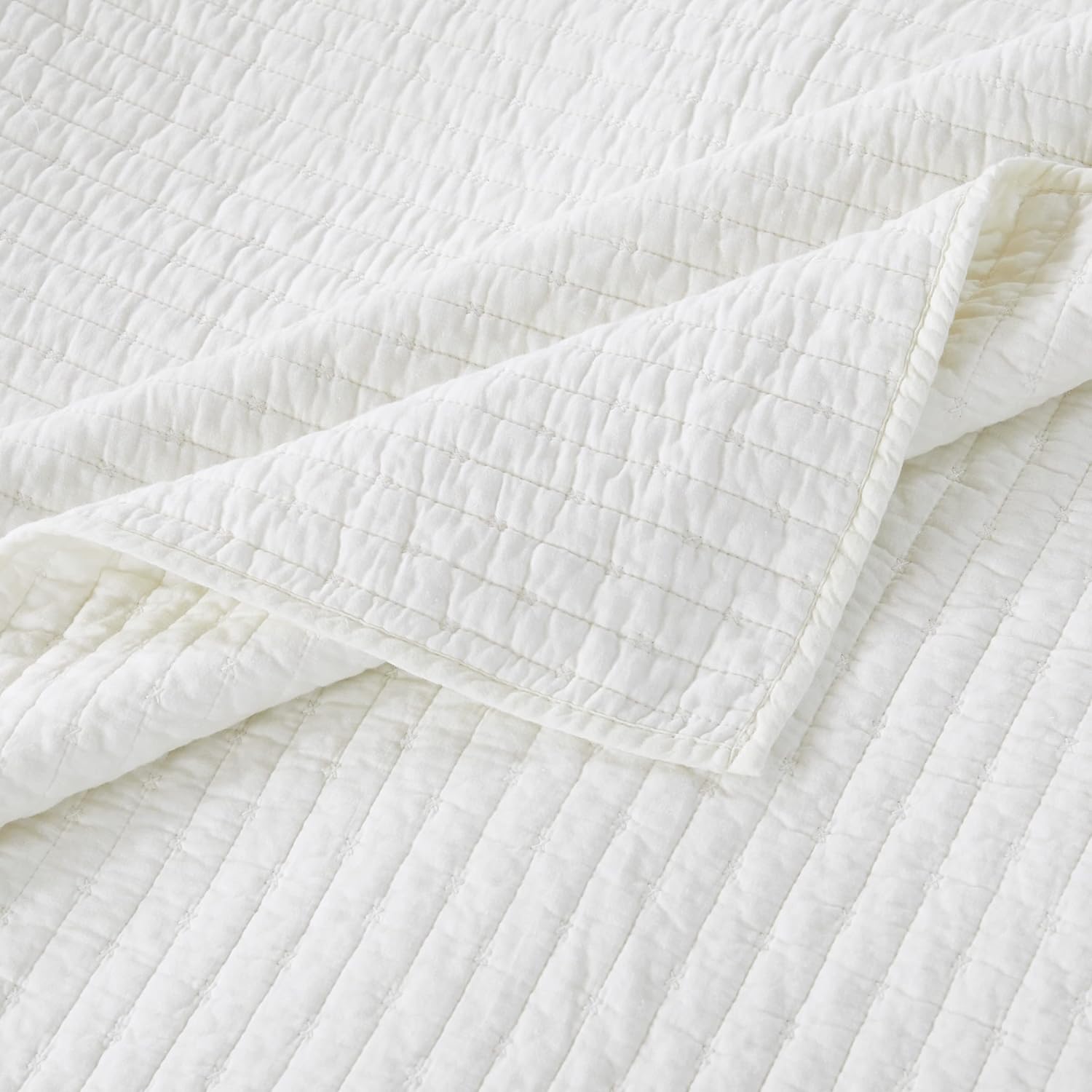 Greenland Home Textured Bedding Set Twin XL Antique White