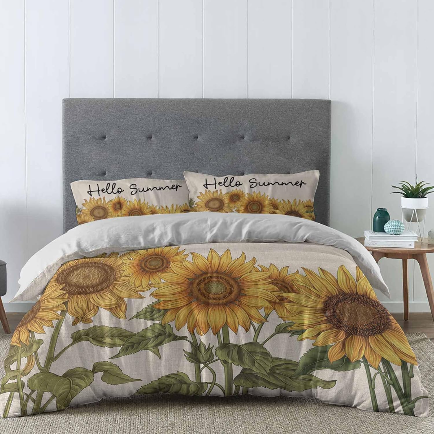 HelloWink King Size Duvet Cover 3 Piece Bedding Set