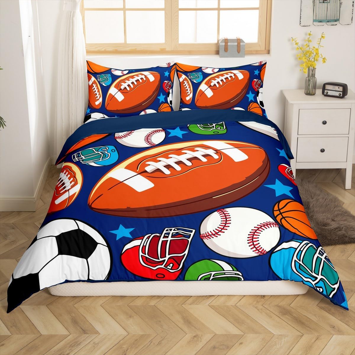 Erosebridal Basketball Duvet Cover Set