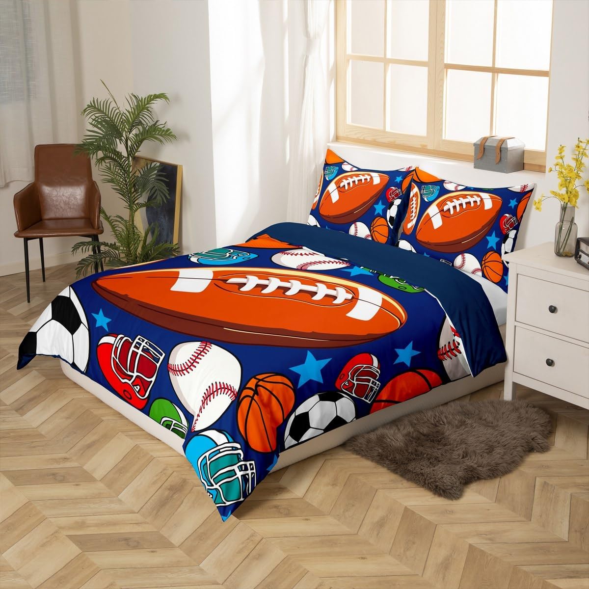 Erosebridal Basketball Duvet Cover Set