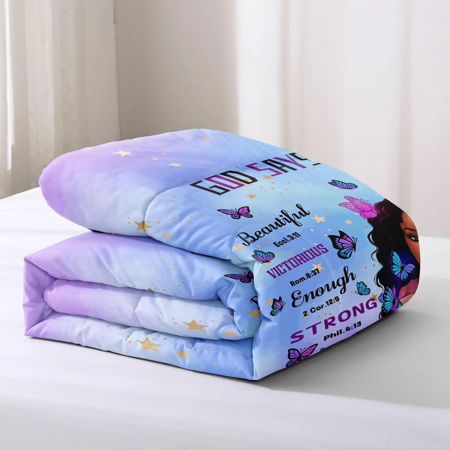 Black Girl Magic Comforter Set Twin Size 1